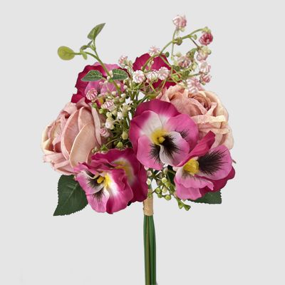 Rose Pansy Bouquet Pink
