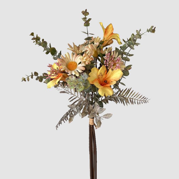 Mixed Eucalyptus Floral Bouquet Yellow
