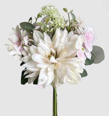 Dahlia Hydrangea Bouquet White