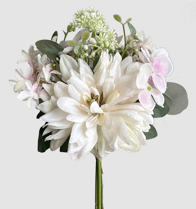 Dahlia Hydrangea Bouquet White
