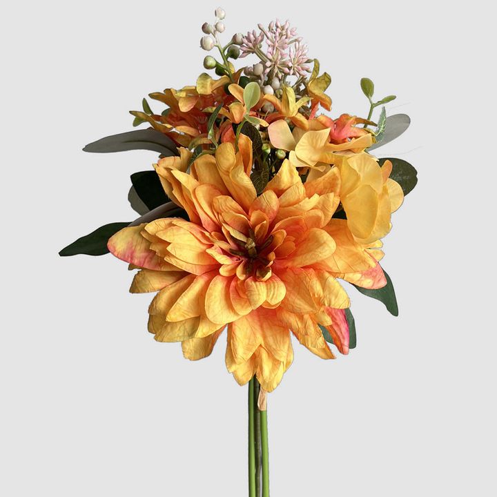 Dahlia Hydrangea Bouquet Yellow