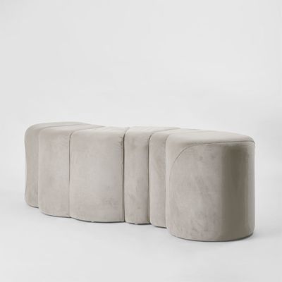 Ridge Bench Ottoman Dune