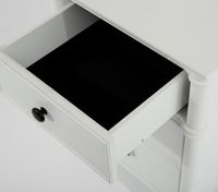 Dakota Bed Side Table 3 Drawer White