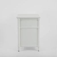 Dakota Bed Side Table 3 Drawer White
