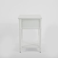 Dakota Bed Side Table 1 Drawer White