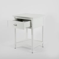 Dakota Bed Side Table 1 Drawer White