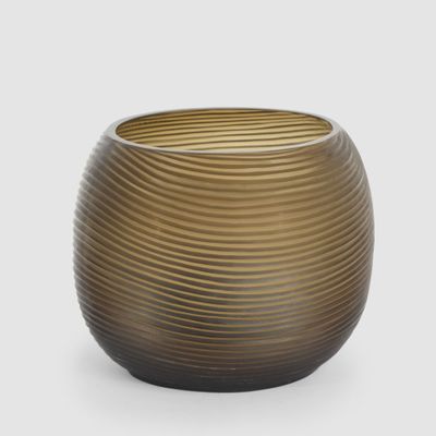 Jana Black Medium Vessel Mouth Blown