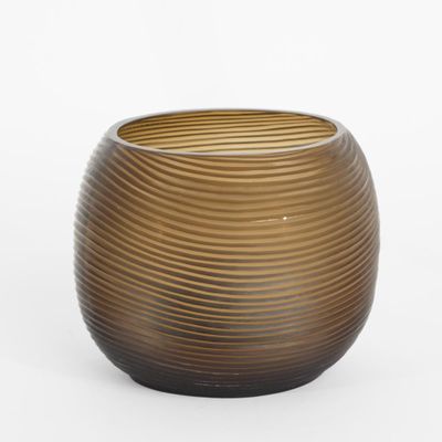 Jana Black Medium Vessel Mouth Blown
