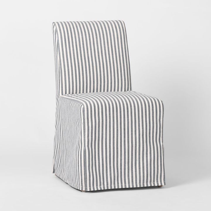 Slip Cover Only - Clifton Dining Chair Blue Stripe