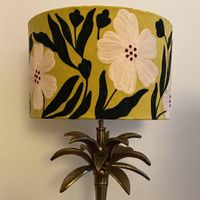 Palm Tree Floor Lamp Base only Antique Gold