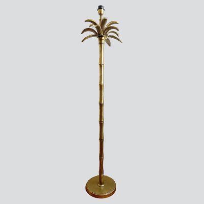 Palm Tree Floor Lamp Base only Antique Gold