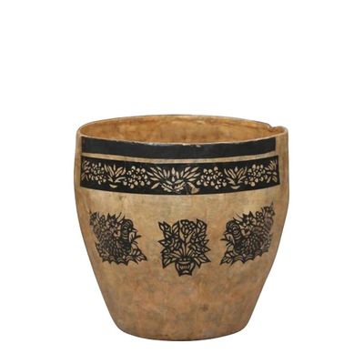 Salek Vintage Papier Mache Bucket