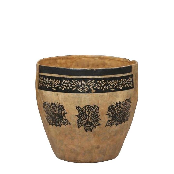 Salek Vintage Papier Mache Bucket