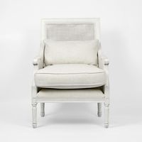 Hicks White Armchair