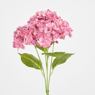 Real Touch Hydrangea 5 Head Bunch Pink