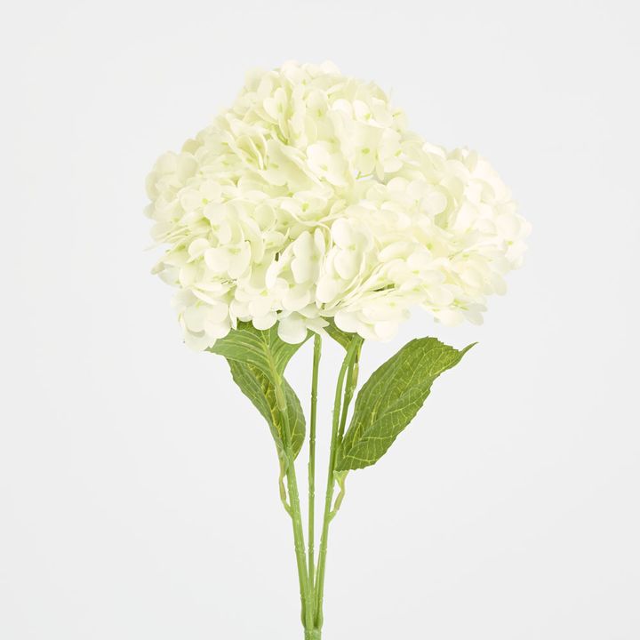 Real Touch Hydrangea 5 Head Bunch White