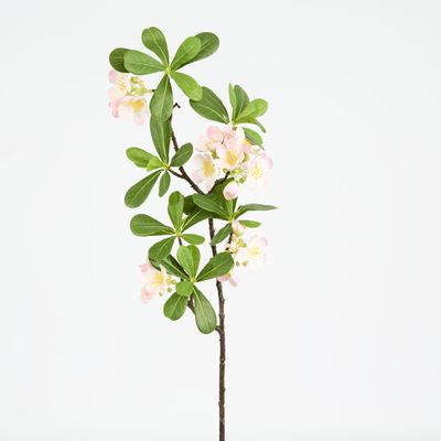 Leafy Blossom Floral Stem Pink