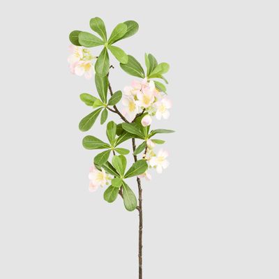 Leafy Blossom Floral Stem Pink