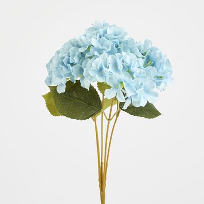 Hydrangea Bunch With 5 Heads Blue