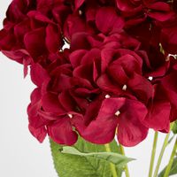 Large Hydrangea Bunch Burgundy