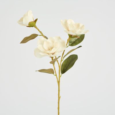 Gloriosa Magnolia Floral Spray Light Brown