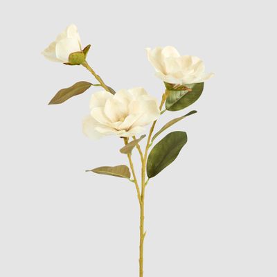 Gloriosa Magnolia Floral Spray Light Brown