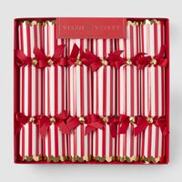 Candy Cane Red Stripe Crackers &ndash; Box of 6