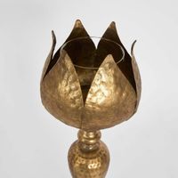 Pod Golden Candle Stand Small