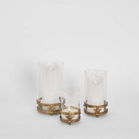 Golden Star Candle Stands Set of 3