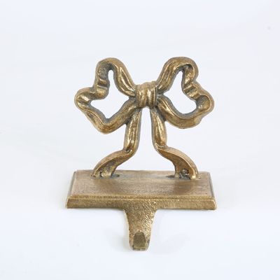 Golden Bow Stocking Hook