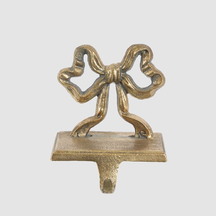 Golden Bow Stocking Hook