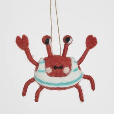 Little Swimmer Hanging Crab Tree Decoration