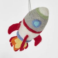 Rocket Hanging Tree Decoration