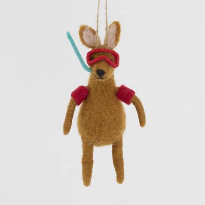 Scuba Kangaroo Hanging Tree Decoration