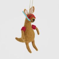 Scuba Kangaroo Hanging Tree Decoration