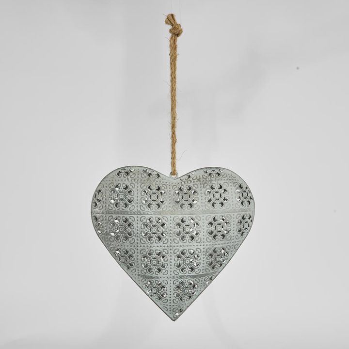Etienne Lace Heart Decoration Large