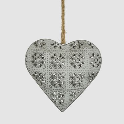 Etienne Lace Heart Decoration Small