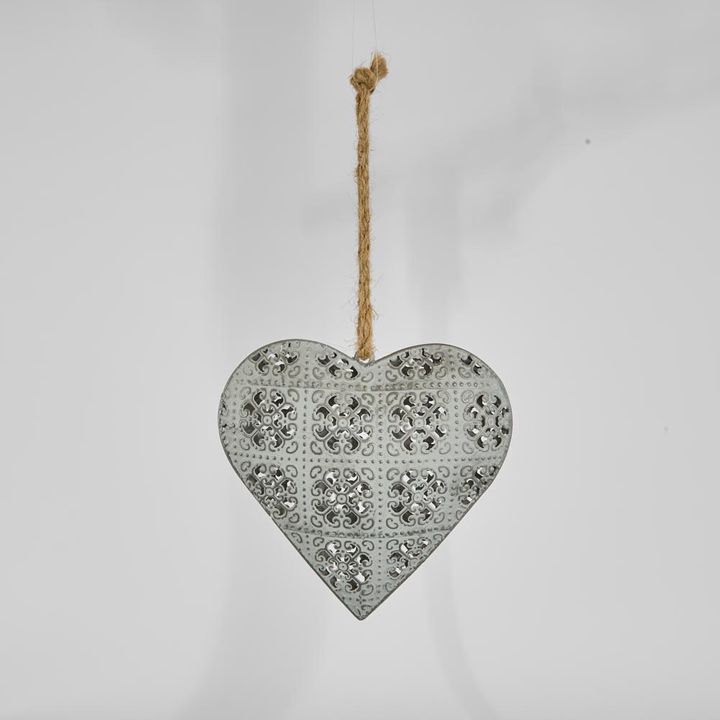 Etienne Lace Heart Decoration Small