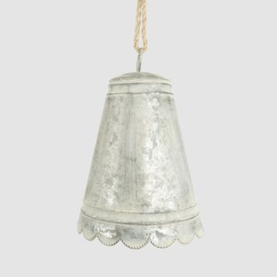 Anvers Scalloped Zinc Bell Large