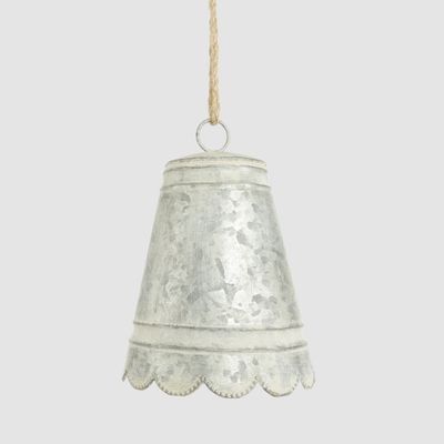 Anvers Scalloped Zinc Bell Small