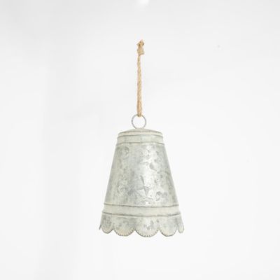 Anvers Scalloped Zinc Bell Small