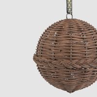 Rattan Bauble Small Chocolate Brown