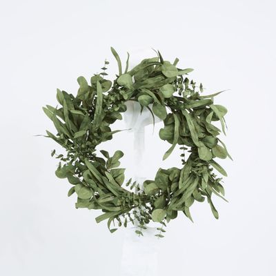 Mixed Native Leaf Wreath Green 65m