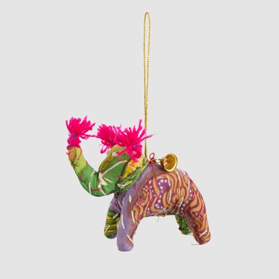 Kantha Elephant With Bell Decoration