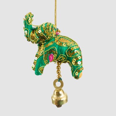 Laila Elephant Decoration Green
