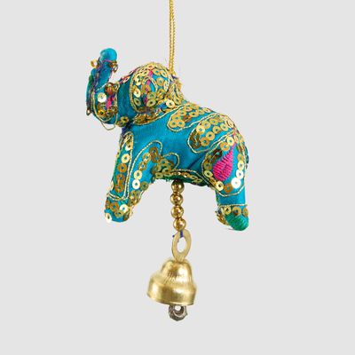Laila Elephant Decoration Teal