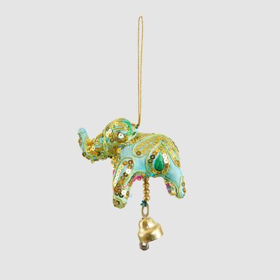 Laila Elephant Decoration Light Blue
