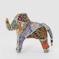 Khambadiya Vibrant Gold Handmade Elephant