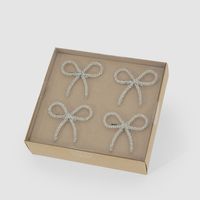 Tiffany Bow Napkin Ring Silver - Set of 4