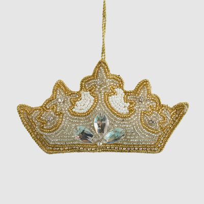 Versailles Beaded Crown Hanging Decoration
